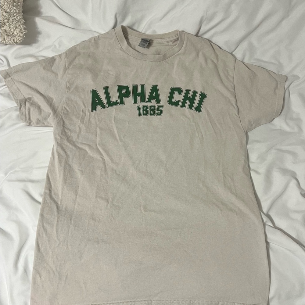Alpha Chi 1885 Cream T-Shirt